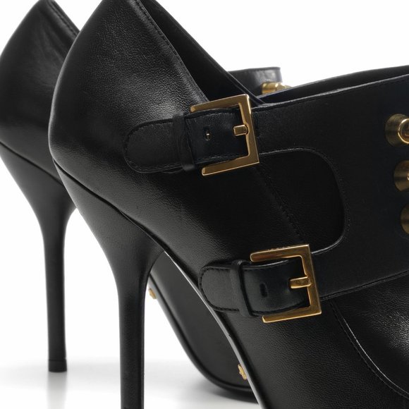 New Authentic Gucci Studded Black Ankle Booties - Picture 7 of 14